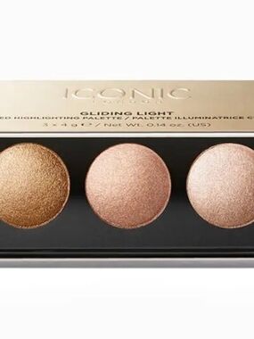ICONIC London Highlighting Palette — Gold, Rose, Champagne Shades